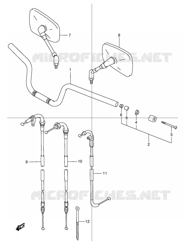 GUIDON Suzuki MOTO 1200 GSX 1999  GSX1200X(E4)