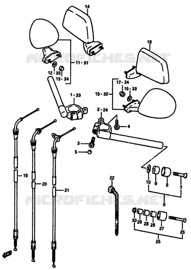 GUIDON Suzuki MOTO 750 GSX-R 1987  GSX-R750H(F/G/H)
