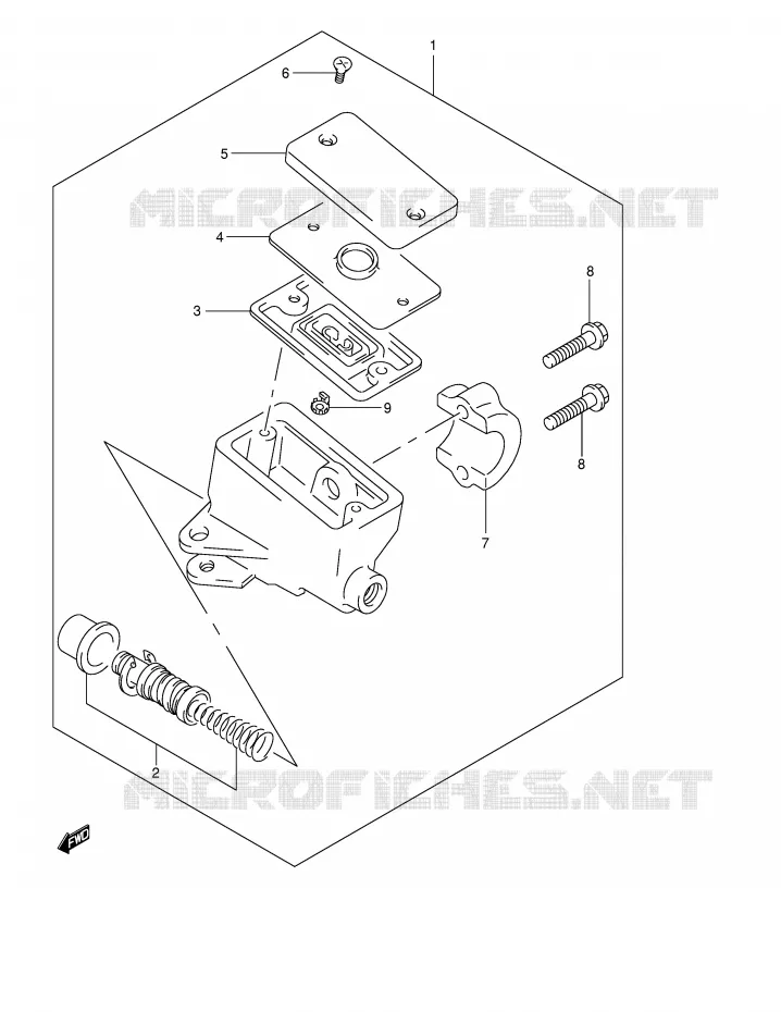 MAITRE CYLINDRE AVANT (VOIR NOTE) Suzuki MOTO 600 BANDIT 2001  GSF600SK1(E2)