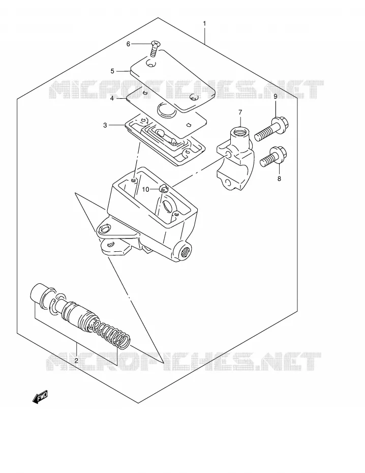 MAITRE CYLINDRE AVANT (VOIR NOTE) Suzuki MOTO 600 BANDIT 2003  GSF600SUK3(E2)