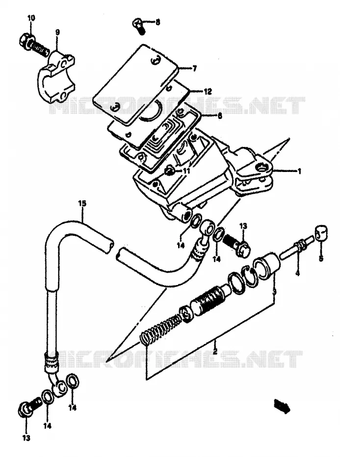 MAITRE CYLINDRE D'EMBRAYAGE (E18,E39E Suzuki MOTO 1100 GSX-R 1992  GSX-R1100 N (M/N)
