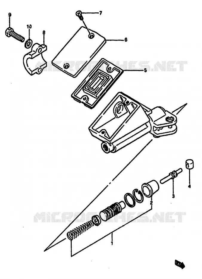 MAITRE CYLINDRE D'EMBRAYAGE Suzuki MOTO 750 GSX-R 1986  GSX-R750XG(F/G/H)