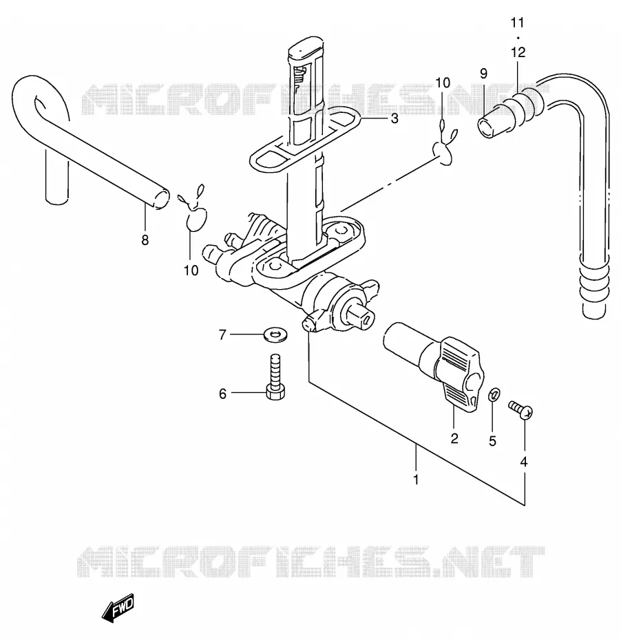 ROBINET D'ESSENCE Suzuki MOTO 400 GSX-R 1990  GSX-R400RL(E30)
