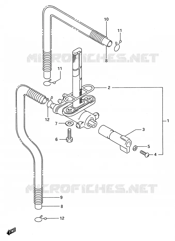 ROBINET D'ESSENCE Suzuki MOTO 750 GSX-R 1992  GSX-R750WN(E28)