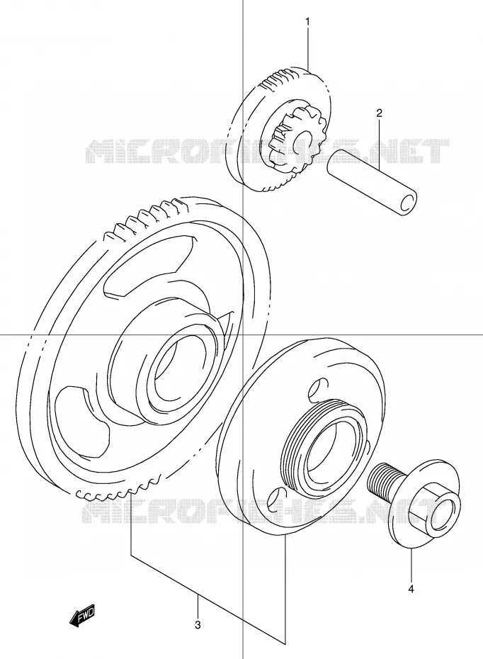 ROUE LIBRE DE DEMARREUR Suzuki MOTO 600 BANDIT 2002  GSF600SK2(E2)