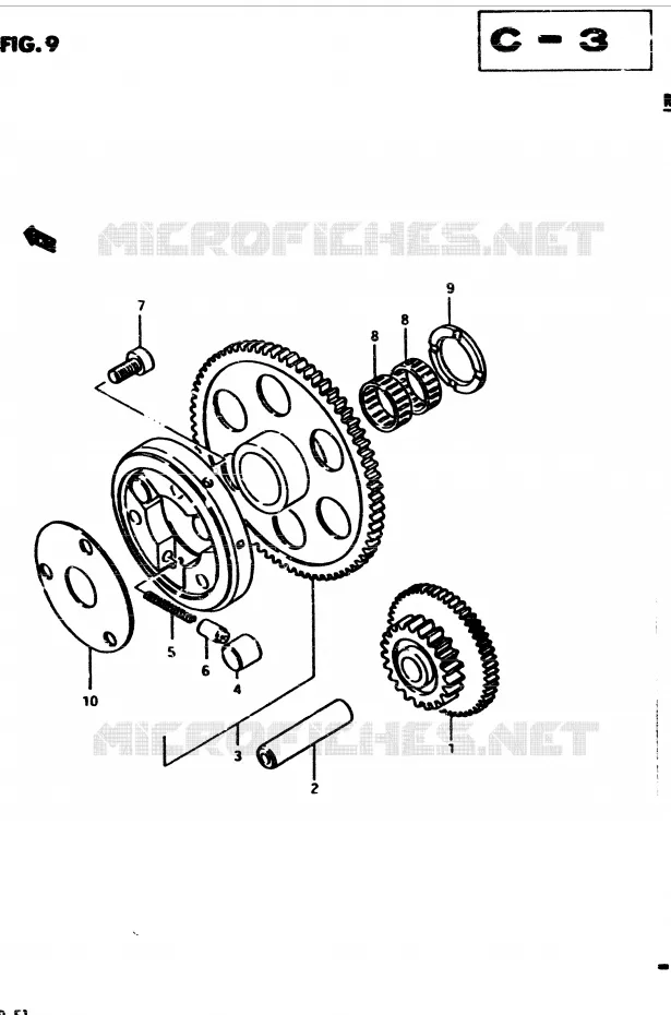 ROUE LIBRE DE DEMARREUR Suzuki MOTO 850 GS 1983  GS850GD(E1)
