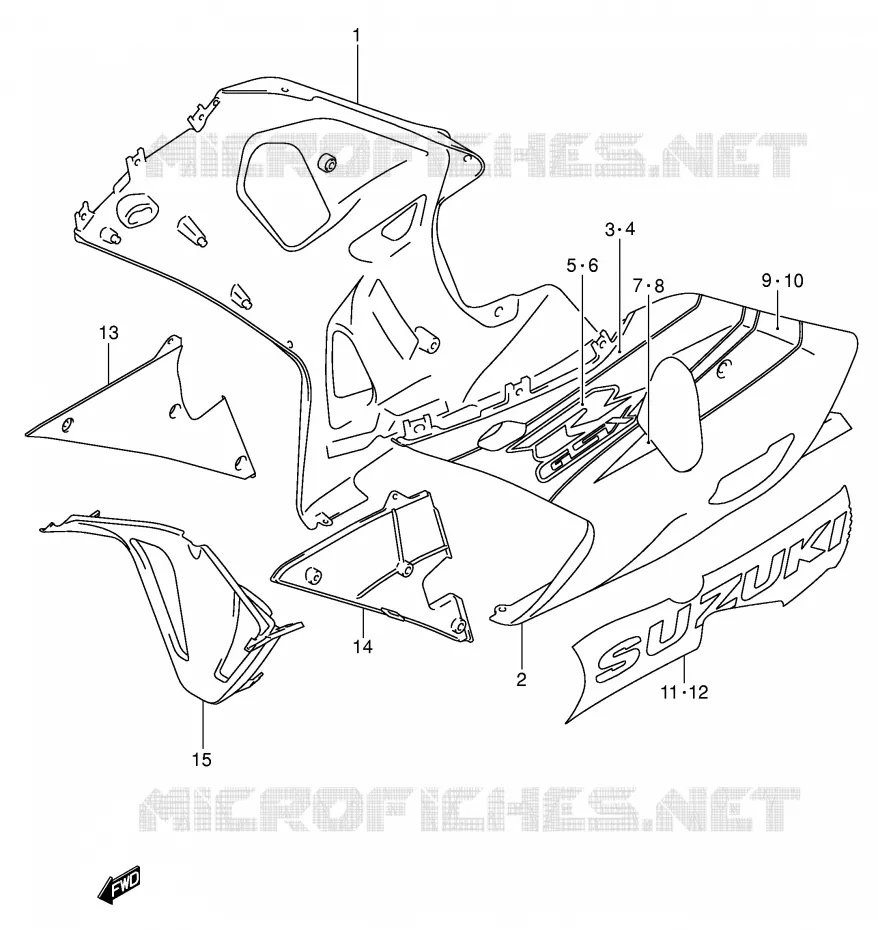 SABOT (GSX-R600K3) Suzuki MOTO 600 GSX-R 2003  GSX-R600ZK3(E2)