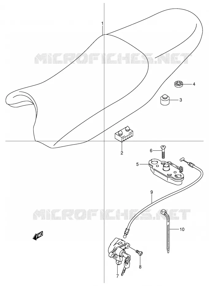 SELLE Suzuki MOTO 600 BANDIT 2004  GSF600SUK4(E2)