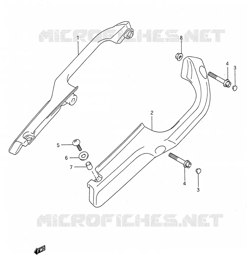 SUPPORT DOSSERET Suzuki MOTO 1100 GSX-F 1990  GSX1100FL(E28)