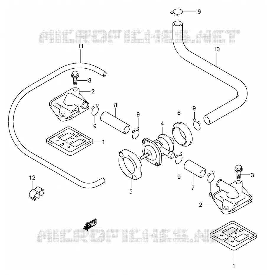SYSTEME RECYCLAGE GAZ ECHAPPEMENT Suzuki MOTO 600 GSX-R 2002  GSX-R600K2(E2)