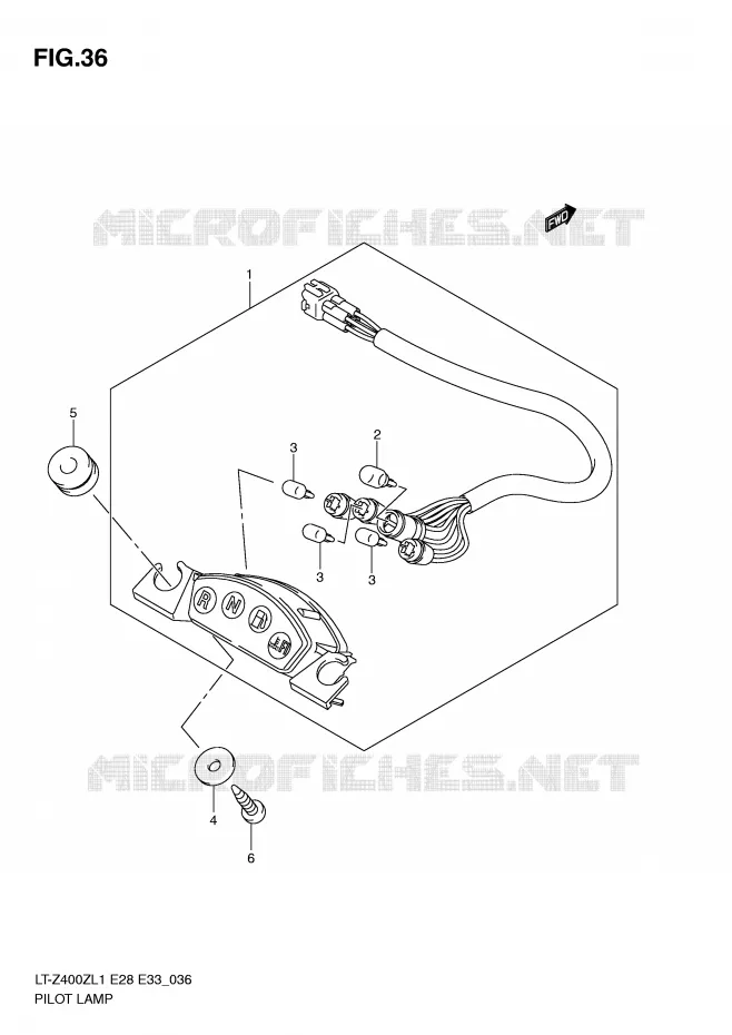 ENSEMBLE TEMOINS Suzuki QUAD 400 QUADSPORT 2011  LT-Z400L1(E28/E33)