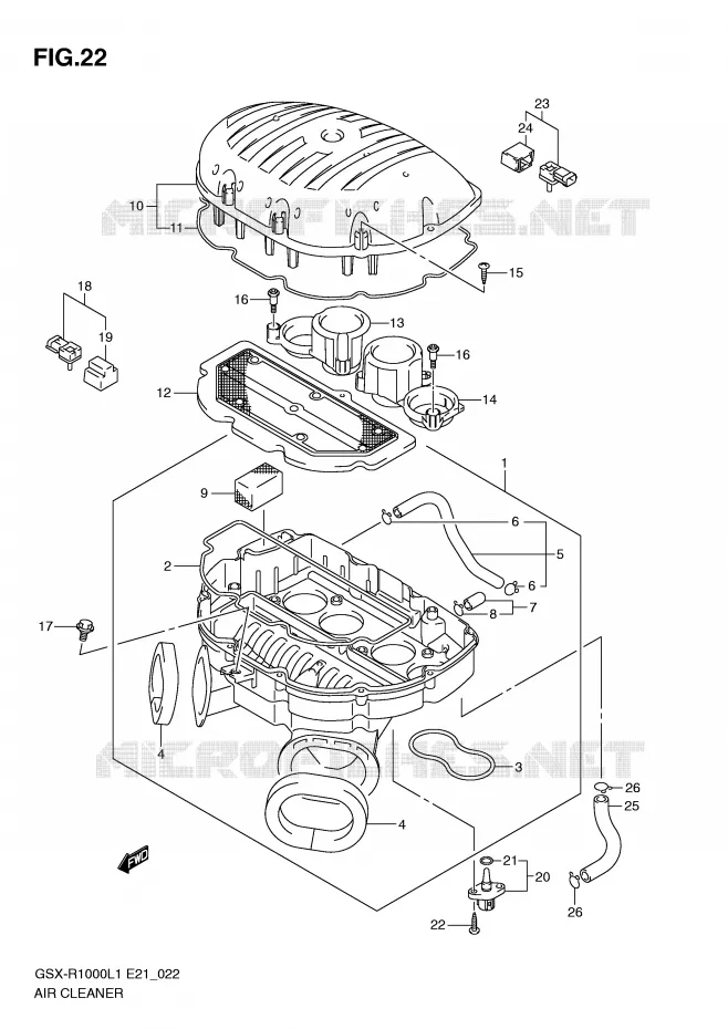 FILTRE A AIR Suzuki MOTO 1000 GSX-R 2011  GSX-R1000L1(E21)