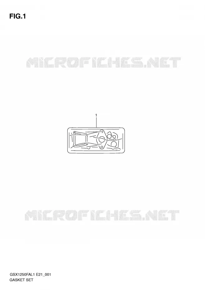 KIT JOINTS Suzuki MOTO 1250 GSX-F 2012  GSX1250FAL1(E21)