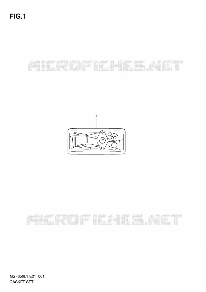 KIT JOINTS Suzuki MOTO 650 BANDIT 2011  GSF650SL1(E21)