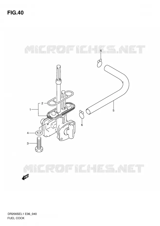 ROBINET D'ESSENCE Suzuki MOTO 200 DR 2011  DR200SEL1(E6)