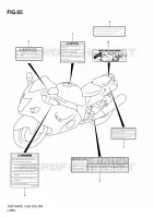 ETIQUETTE (GSX1300RL1 E33) pour Suzuki HAYABUSA 1300 2011