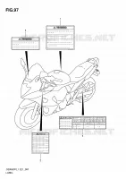 ETIQUETTE (GSX650FL1 E21) pour Suzuki GSX-F 650 2011