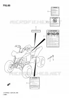 ETIQUETTE (LT Z400L1 E28) pour Suzuki QUADSPORT 400 2011