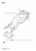 GARDE BOUE ARRIERE (GSX650FL1 E3) pour Suzuki GSX-F 650 2011