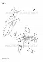 GARDE BOUE ARRIERE (SV650SUL1 E24) pour Suzuki SV 650 2011