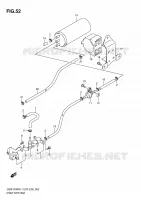 SYSTÈME DE RECYCLAGE VAPEURS CARBURANT (GSX1300RL1 E33) pour Suzuki HAYABUSA 1300 2011