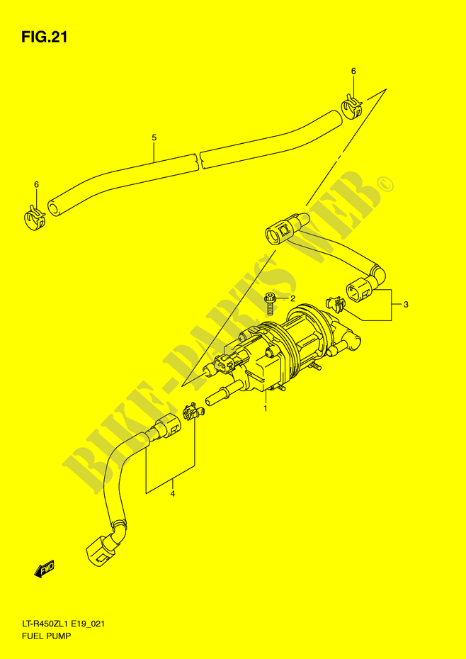 POMPE A ESSENCE (LT R450L1 E19) pour Suzuki QUADRACER 450 2011