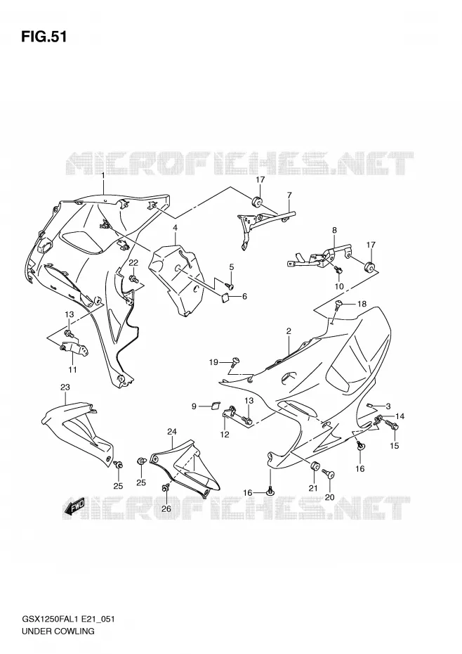 SABOT Suzuki MOTO 1250 GSX-F 2012  GSX1250FAL1(E21)