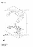 CAPOT DE SELLE (VZR1800UFL1 E19) pour Suzuki INTRUDER 1800 2011