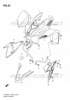 GARDE BOUE AVANT (LT Z400ZL1 E28) pour Suzuki QUADSPORT 400 2011