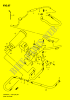 SYSTÈME DE RECYCLAGE VAPEURS CARBURANT (GSX650FAL1 E33) pour Suzuki GSX-F 650 2011