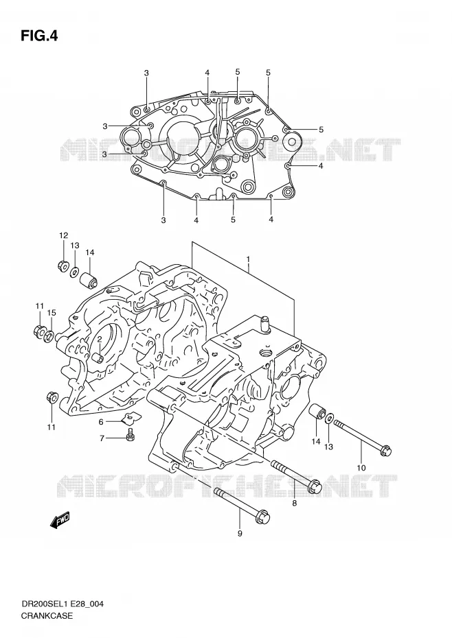 CARTER Suzuki MOTO 200 DR 2011  DR200SEL1(E28)