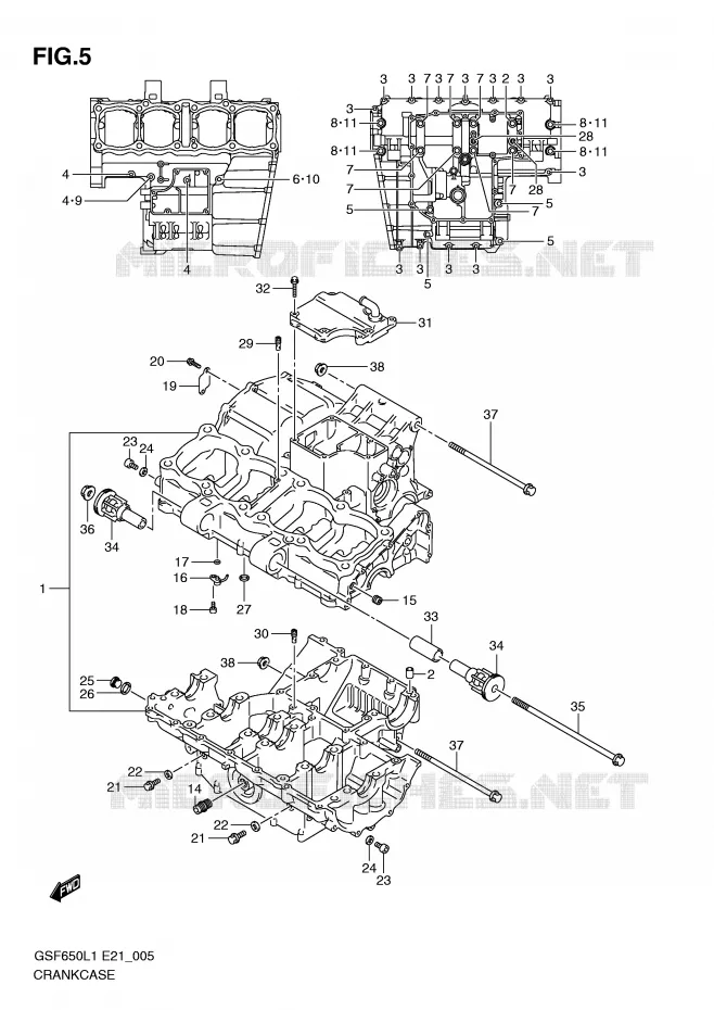 CARTER Suzuki MOTO 650 BANDIT 2011  GSF650UAL1(E21)