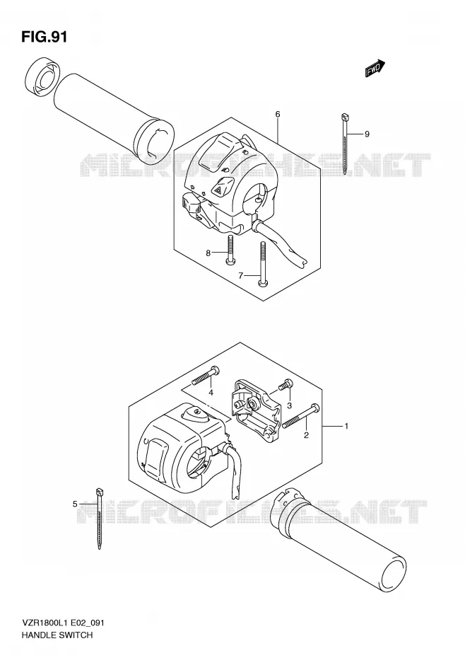 COMMODOS (VZR1800UFL1 E19) Suzuki MOTO 1800 INTRUDER 2011  VZR1800ZL1(E2)