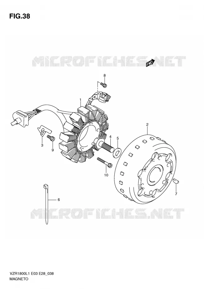 ALLUMAGE ROTOR - STATOR Suzuki MOTO 1800 INTRUDER 2011  VZR1800ZL1(E3)