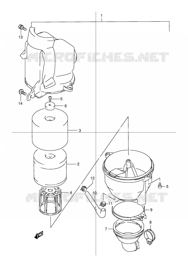 FILTRE A AIR Suzuki QUAD 80 QUADSPORT 2001  LT80K1(P1)
