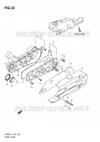CARTER TRANSMISSION (AN650L1 E19) pour Suzuki BURGMAN 650 2011