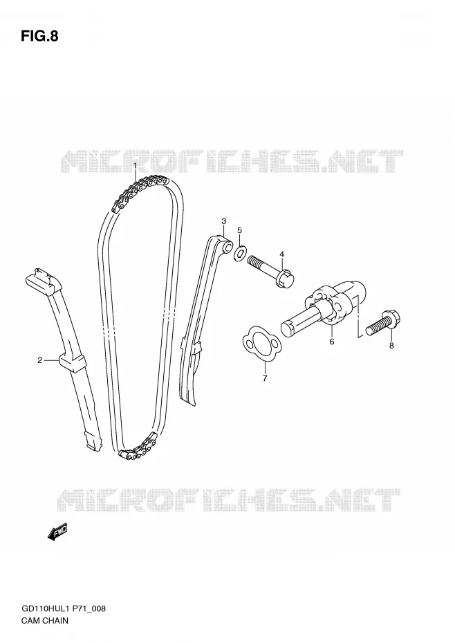 DISTRIBUTION Suzuki MOTO 110 GD 2011  GD110HUL1(P71)
