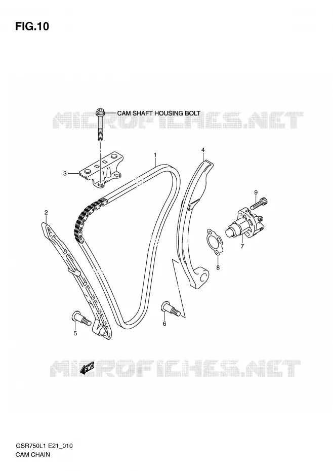 DISTRIBUTION Suzuki MOTO 750 GSR 2011  GSR750L1(E21)