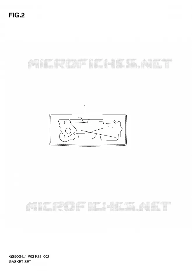 JOINT (GS500FH P3) Suzuki MOTO 500 GS-F 2011  GS500FHL1(P3)
