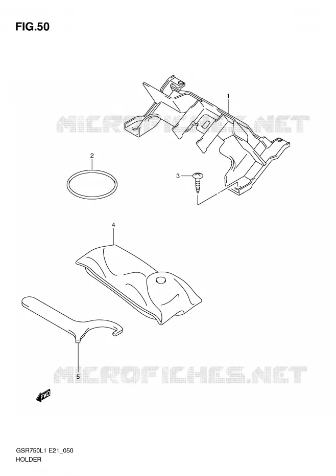 SUPPORT Suzuki MOTO 750 GSR 2012  GSR750L1(E21)