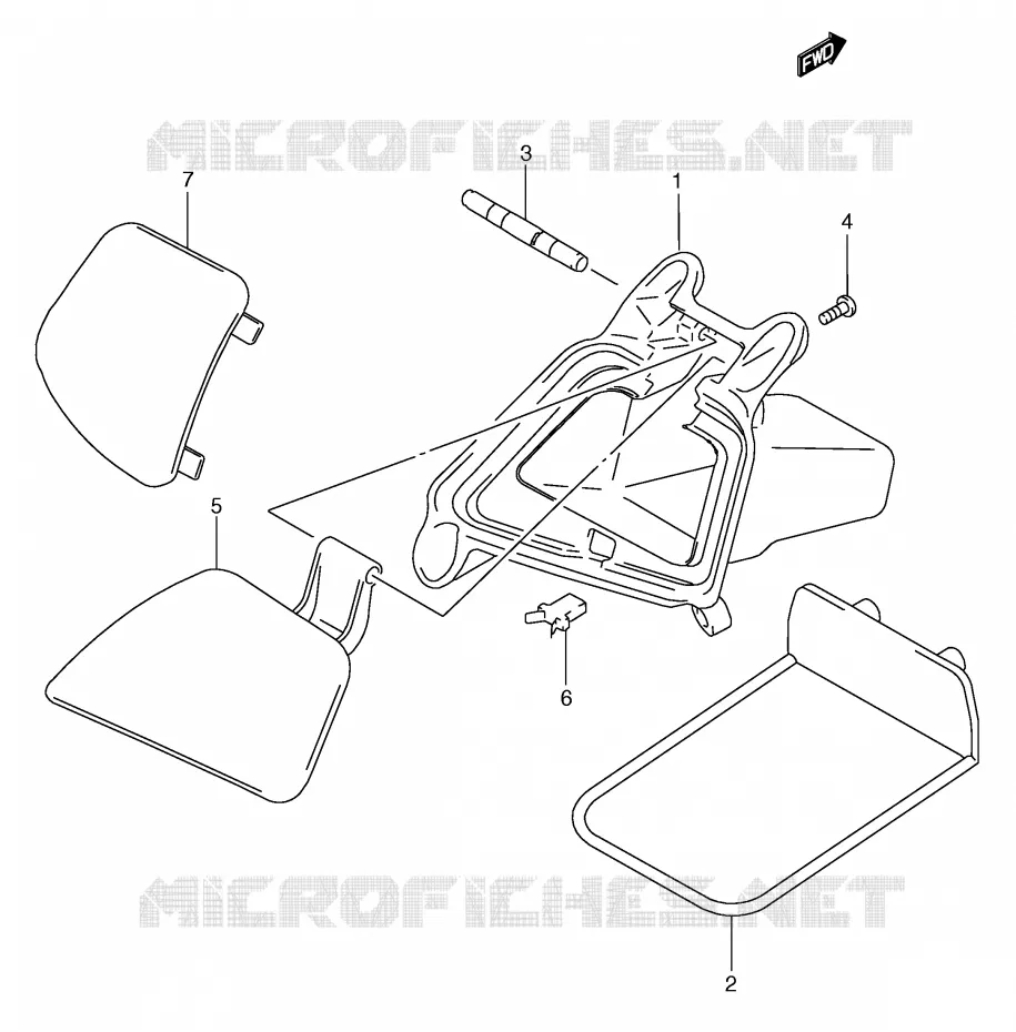 VIDE POCHE (MODELE W/X/Y) Suzuki SCOOTER 250 BURGMAN 2000  AN250RY(E2)