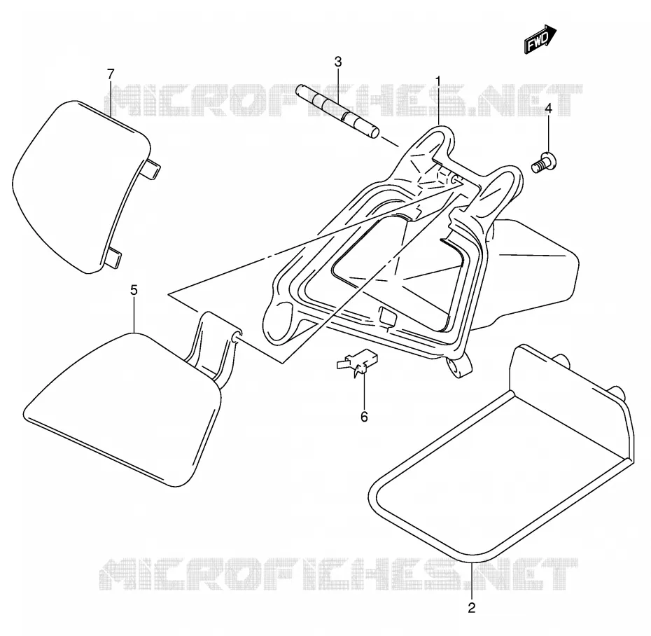 VIDE POCHE (MODELE X/Y) Suzuki SCOOTER 400 BURGMAN 2000  AN400Y(E2)