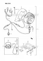 VENTILATEUR DE REFROIDISSEMENT (MODELE H/J/K/L/M:OPTIONNEL) pour Suzuki QUADRUNNER 250 1993