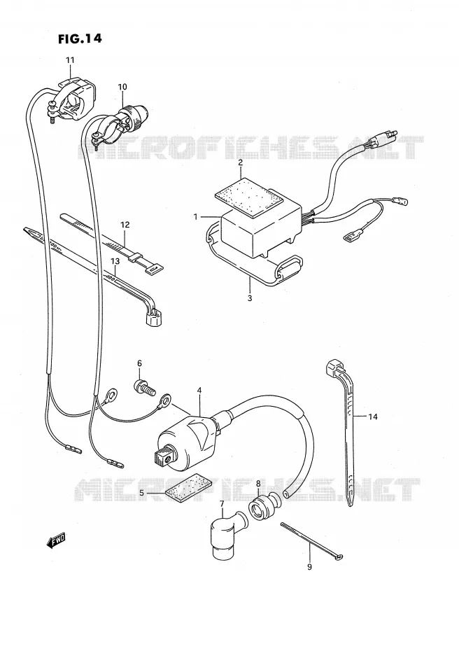 BOITIER CDI - BOBINE Suzuki MOTO 80 RM 1994  RM80R(E24)