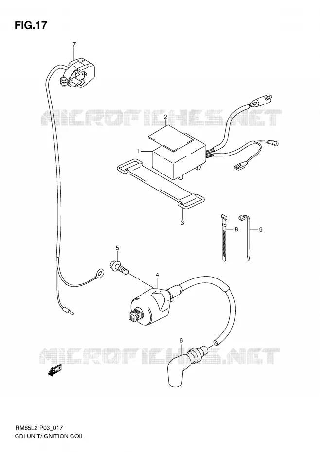 BOITIER CDI - BOBINE Suzuki MOTO 85 RM 2012  RM85L2(P03)