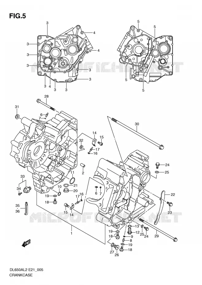 CARTER Suzuki MOTO 650 V-STROM 2012  DL650AL2(E21)