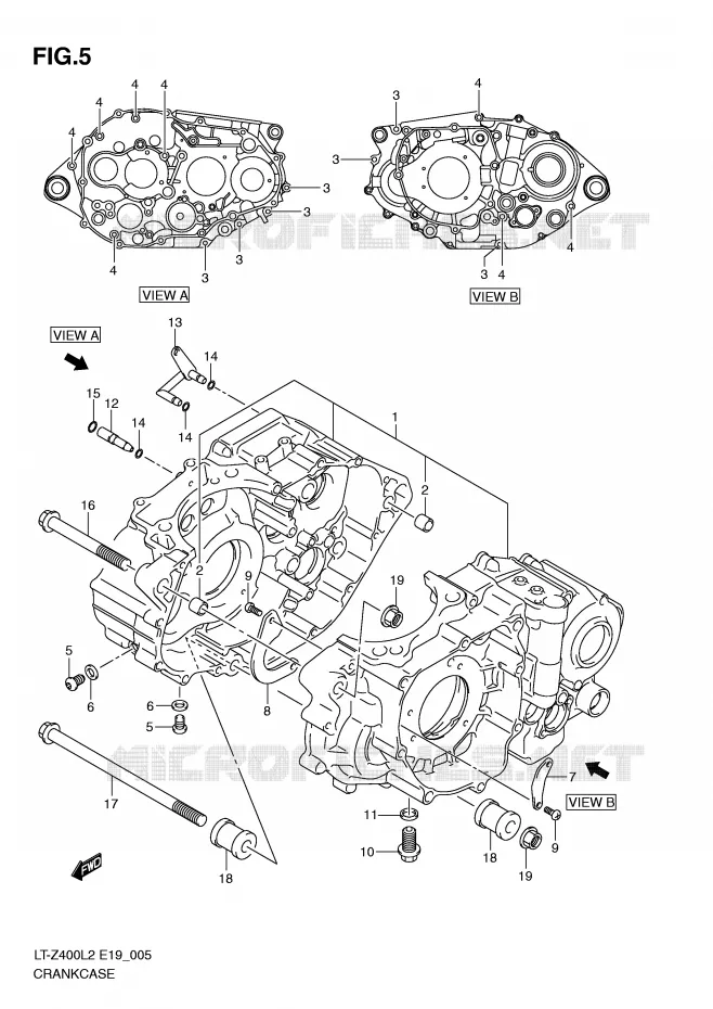 CARTER Suzuki QUAD 400 QUADSPORT 2012  LT-Z400L2(E19)