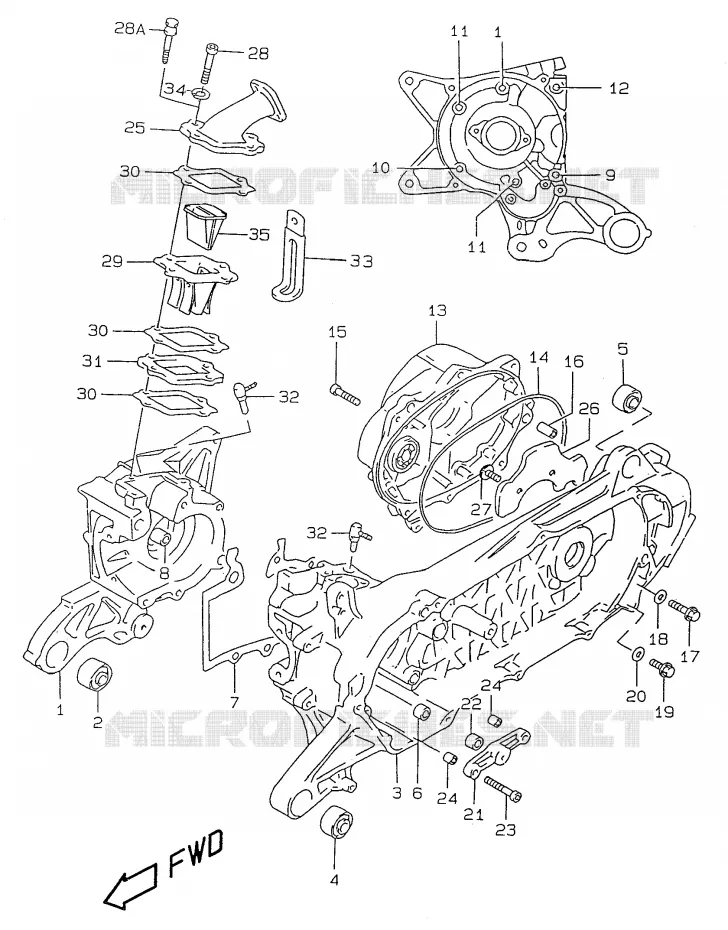 CARTER Suzuki SCOOTER 50 ZILLION 2000  UX50WY