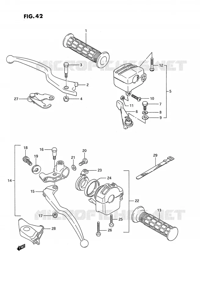 COMMODOS (MODELE H/J/K/L) Suzuki QUAD 250 QUADRUNNER 1987  LT-4WDH(E3)