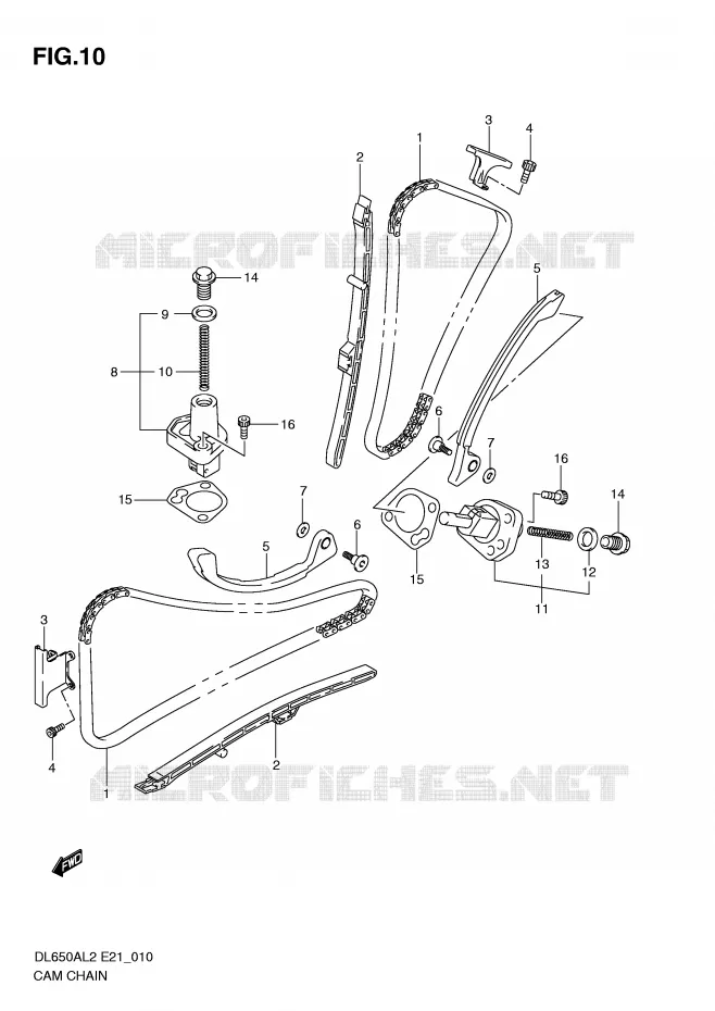 DISTRIBUTION Suzuki MOTO 650 V-STROM 2012  DL650AL2(E21)